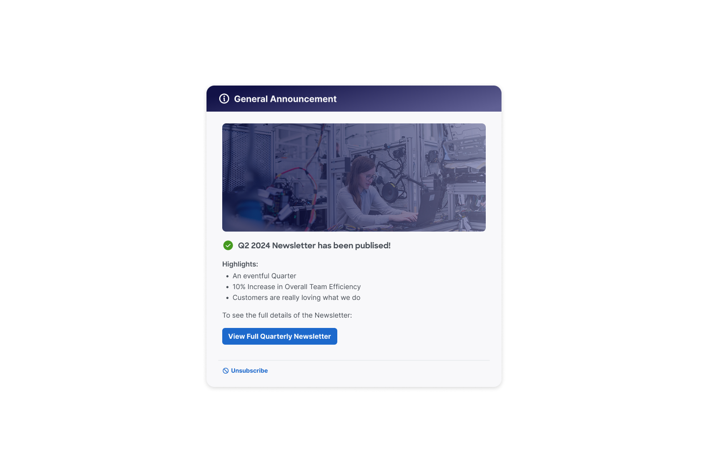 Notification Template